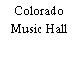 Colorado Music Hall