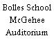 Bolles School McGehee Auditorium