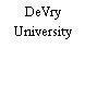 DeVry University