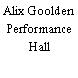 Alix Goolden Performance Hall