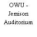 OWU - Jemison Auditorium