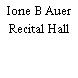 Ione B Auer Recital Hall