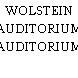 WOLSTEIN AUDITORIUM