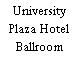 University Plaza Hotel Ballroom