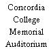 Concordia College Memorial Auditorium