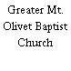 Greater Mt. Olivet Baptist Church