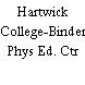 Hartwick College-Binder Phys Ed. Ctr