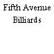 Fifth Avenue Billiards