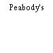 Peabody's