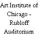 Art Institute of Chicago - Rubloff Auditorium