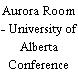 Aurora Room - University of Alberta Conference Centre