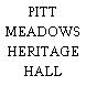 PITT MEADOWS HERITAGE HALL