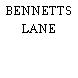 BENNETTS LANE