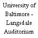 University of Baltimore - Langsdale Auditorium