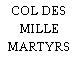 COL DES MILLE MARTYRS