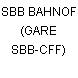 SBB BAHNOF (GARE SBB-CFF)