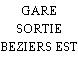 GARE SORTIE BEZIERS EST
