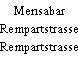 Mensabar Rempartstrasse