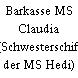 Barkasse MS Claudia (Schwesterschiff der MS Hedi)