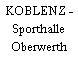 KOBLENZ - Sporthalle Oberwerth