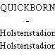 QUICKBORN - Holstenstadion