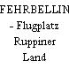 FEHRBELLIN - Flugplatz Ruppiner Land