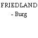 FRIEDLAND - Burg