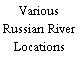 Various Russian River Locations