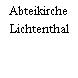 Abteikirche Lichtenthal
