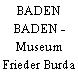 BADEN BADEN - Museum Frieder Burda