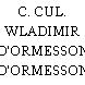 C. CUL. WLADIMIR D'ORMESSON