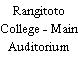 Rangitoto College - Main Auditorium