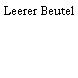 Leerer Beutel