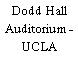 Dodd Hall Auditorium - UCLA