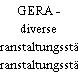 GERA - diverse Veranstaltungsstätte