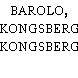 BAROLO, KONGSBERG
