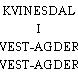 KVINESDAL I VEST-AGDER