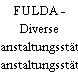 FULDA - Diverse Veranstaltungsstätten