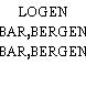 LOGEN BAR,BERGEN