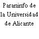 Paraninfo de la Universidad de Alicante