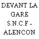 DEVANT LA GARE S.N.C.F - ALENCON