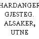 HARDANGER GJESTEG. ALSAKER, UTNE