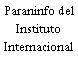 Paraninfo del Instituto Internacional