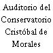 Auditorio del Conservatorio Cristóbal de Morales
