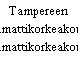 Tampereen ammattikorkeakoulu
