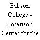 Babson College - Sorenson Center for the Arts