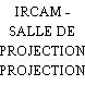 IRCAM - SALLE DE PROJECTION
