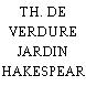 TH. DE VERDURE JARDIN SHAKESPEARE