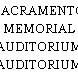 SACRAMENTO MEMORIAL AUDITORIUM