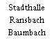 Stadthalle Ransbach Baumbach